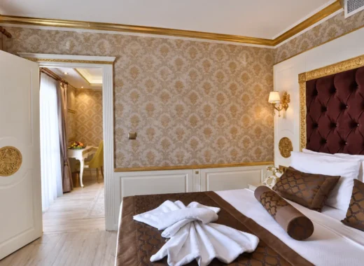 Balkonlu aile odası, deniz manzarası | Hotel Emirhan Palace