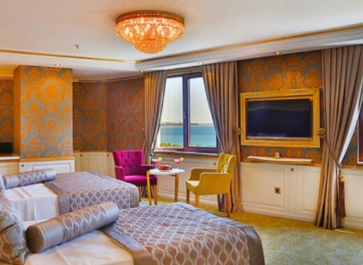 Deniz manzaralı teras ve Marmara | Hotel Emirhan Palace